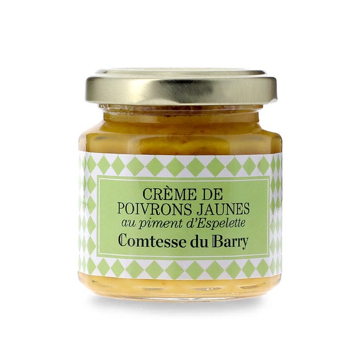 Crème de poivrons jaunes au piment d'Espelette 100g main product photo