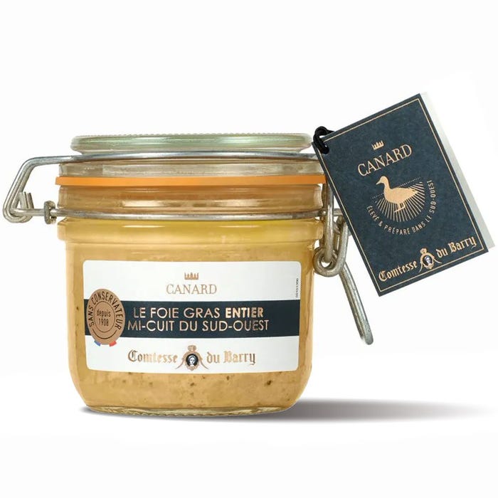 Foie gras de canard entier mi-cuit du Sud-Ouest 180g main product photo