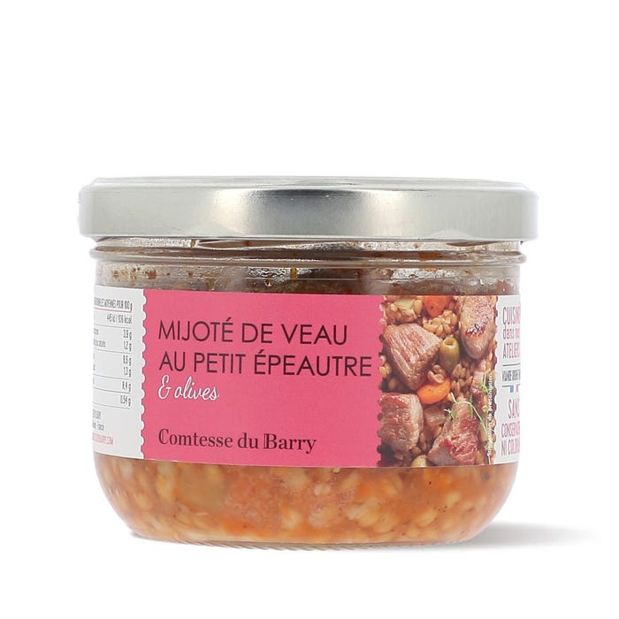 Mijoté de veau au petit épeautre & olives main product photo
