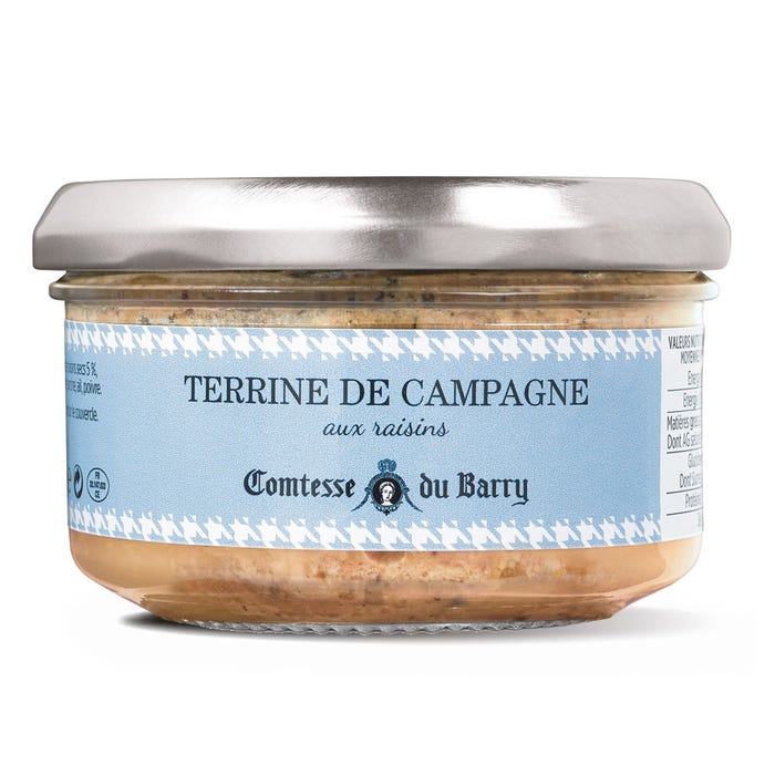 Terrine de campagne aux raisins main product photo