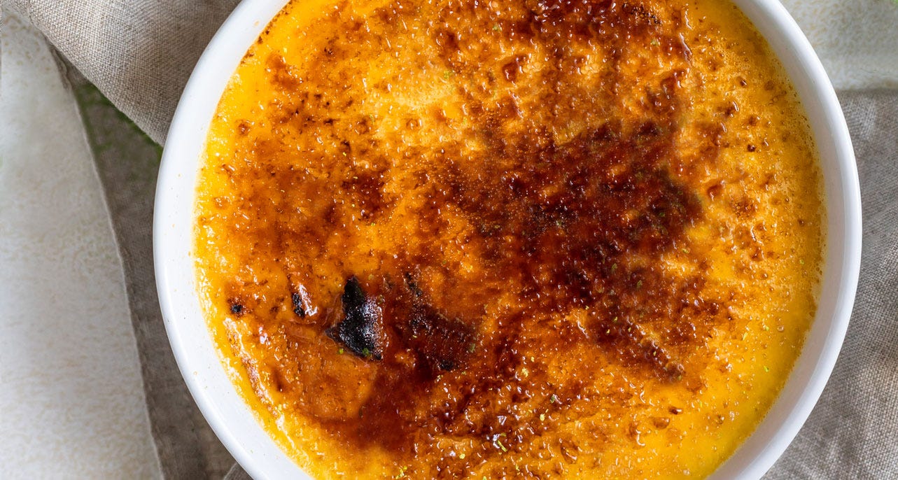 Crème brulée au foie gras
